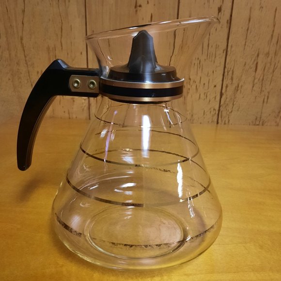 Vintage Glass Coffee Pot with Original Lid - Picture 4 of 6